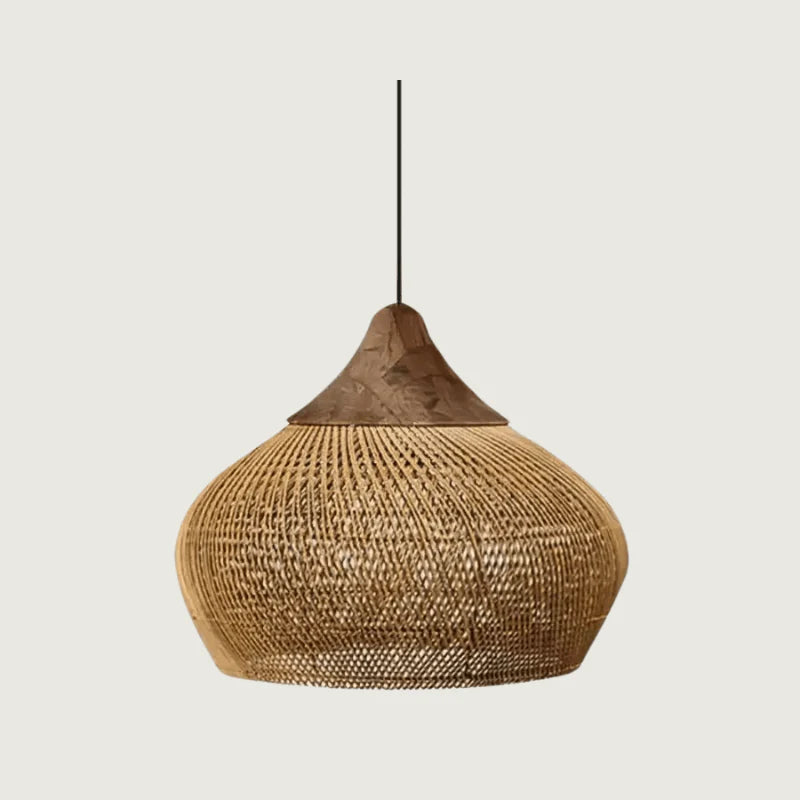 SolsticeGlow – Suspension en rotin tressé à la main pour une ambiance bohème et chaleureuse